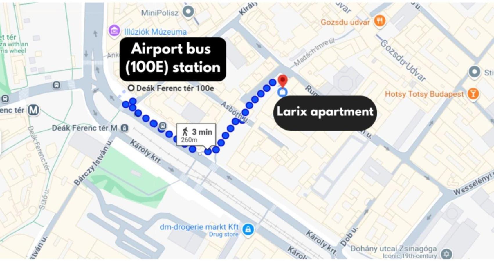 בודפשט Larix Apartman מראה חיצוני תמונה